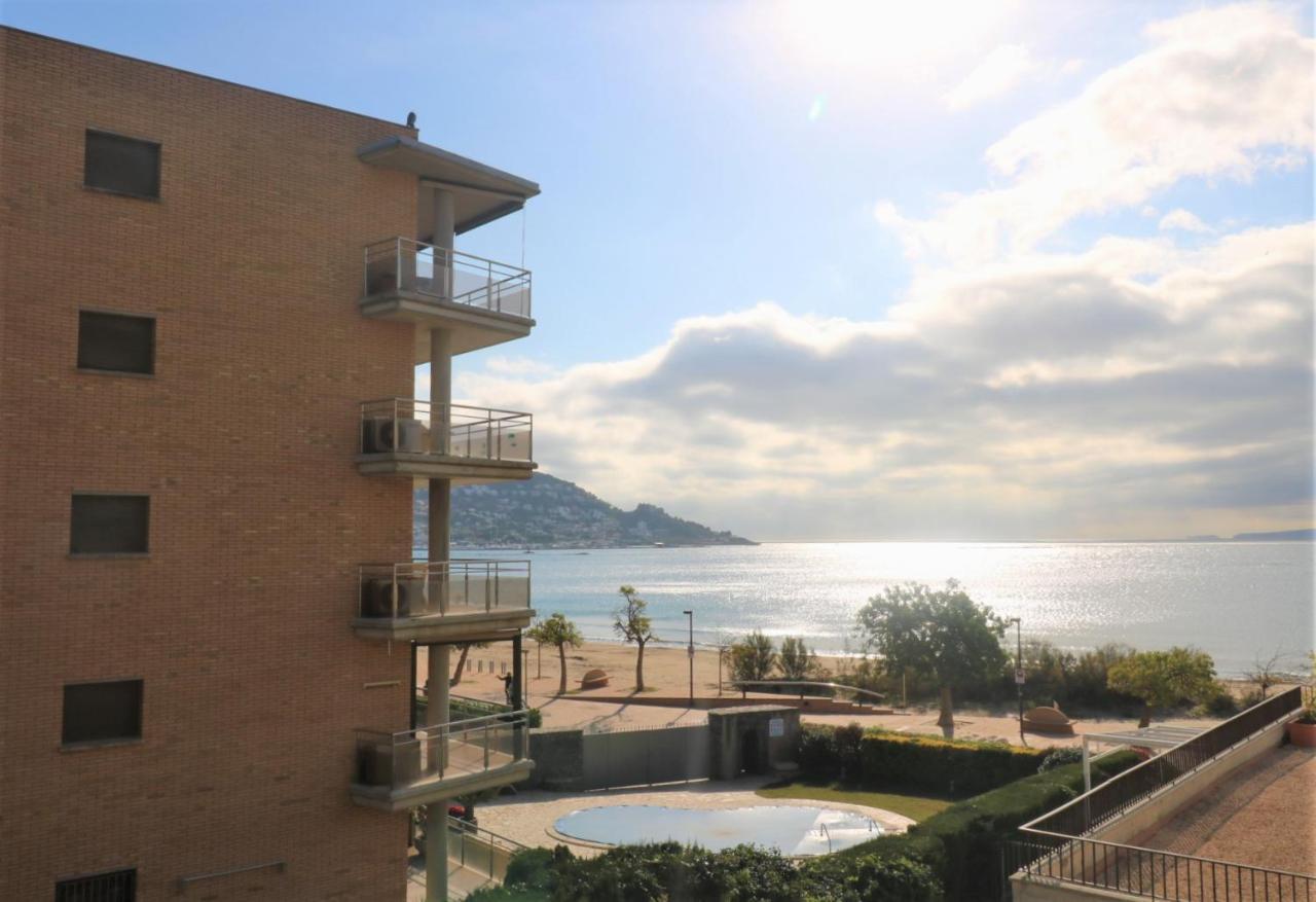 ロザスCastell Joncar,30 M De La Playa, 1Era Linea De Mar, Vista Al Marアパートメント エクステリア 写真